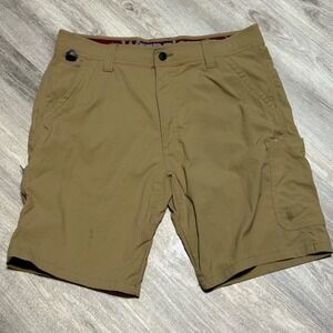 Wrangler NW985EW Men's Beige Nylon Spandex Blend Utility Outdoor Shorts‎ Size 34
